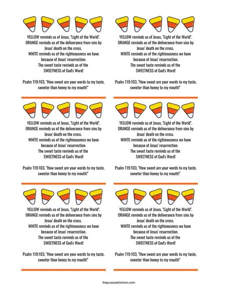 Christian Meaning Of Candy Corn, Candy Corn Poem Printable, Candy Corn Christian Craft, Candy Corn Lesson Sunday School, Candy Corn Bible Lesson, Candy Corn Trinity Printable, Christian Candy Corn, Candy Corn Gospel, Candy Corn Trinity