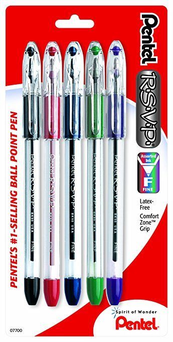 RSVP fine tip ballpoint pens- #affiliatelink I love these pens, always have and always will Writing Pens, Ink Toner, Pointed Pen, Pen Refills, Gifts For Office, Fine Line, Post It Notes, Office Products, Ballpoint Pens