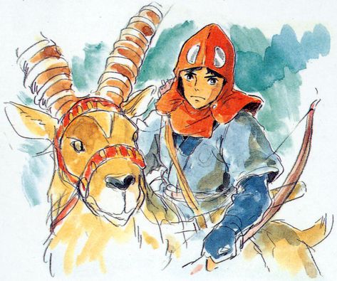 /Prince Ashitaka/#349148 - Zerochan Princess Mononoke Prince Ashitaka, Prince Ashitaka, Elk Animal, Mononoke Hime, Studio Ghibli Films, Art Studio Ghibli, Hayao Miyazaki Art, Miyazaki Art, Joe Hisaishi