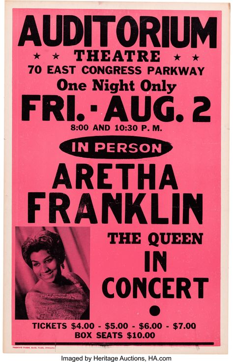 Led Zeppelin Live, Classic Blues, Vintage Concert Posters, Rock And Roll Bands, Concert Poster, Aretha Franklin, Natural Women, Concert Tickets, Concert Posters