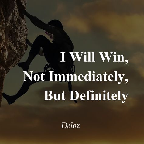 I Will Win, Not Immediately, But Definitely #deloz #winner #quotes #positivequotes #success #motivationalquotes #inspirationalquotes I Will Win Wallpaper, Winner Quotes Motivation, Winners Quote, One Day Quotes, Winner Mindset, Winner Quotes, I Will Win, Winning Quotes, Love U Mom