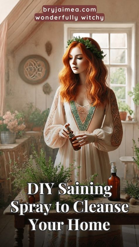 Cleanse your home with a DIY saining spray inspired by traditional Scottish practices. Using herbs, essential oils, and salt, this guide shows you how to create a powerful cleansing spray for protection, purification, and spiritual balance. Perfect for clearing negative energy and inviting positivity, this simple spray is an essential addition to your witchcraft practice and can be used regularly or for special rituals. Witchcraft Spray, Scottish Witch, Witchy Recipes, Cleansing Your Home, Spell Ideas, Witchcraft Practice, Essential Oil Spray Recipes, Cleanse Your Home, Sage Spray