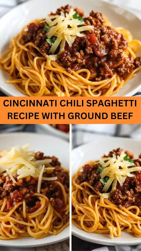 Cincinnati Chili Spaghetti Recipe With Ground Beef – Bite Blaze Spaghetti Chili, Chili Spaghetti Recipe, Chili Spaghetti, Recipe With Ground Beef, Spaghetti With Ground Beef, Cincinnati Chili, Recovery Food, Spaghetti Recipe, Fresh Spices