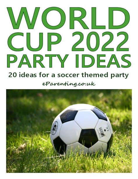 World Cup Qatar 2022 Party Ideas World Cup Party Ideas, Cup Party Ideas, Diy Football Party, World Cup Party, World Cup Games, Sports Birthday Party, Football Theme Party, Football Birthday Party, 2022 Fifa World Cup