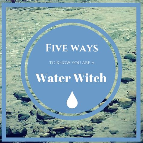 5 ways to know you are a Water Witch!   #watermagic #waterwitch Water Witch Aesthetic, Pisces Witch, Elemental Altar, Wicca Crafts, Water Witchcraft, Sea Witchcraft, Mermaid Spells, Fairy Spells, Water Spells