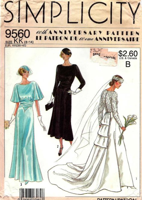 Vintage wedding dress patterns: 1920s Vintage Wedding Dress Sewing Patterns, 1920s Wedding Gown, Vintage Wedding Dress Pattern, High Neck Evening Gown, Gown Patterns, Wedding Gown Patterns, 1930s Wedding Dress, Wedding Dress Sewing Patterns, 1920s Wedding Dress