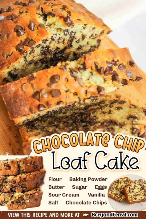 You're going to love this chocolate chip loaf cake recipe. It's a soft and tender cake that's packed with melty chocolate chips, which is EXACTLY what you need right now. With a dense but moist pound cake speckled with mini chocolate chips, every bite is flavorful and wonderful. I may or may not have eaten a good portion of the loaf before it even cooled down. It was too good to walk away from. Serve your chocolate chip pound cake up with whipped cream, ice cream, or fresh strawberries. Chocolate Chip Loaf Cake Moist, Chocolate Sweet Bread, Chocolate Chip Bread Loaf, Whipped Cream Ice Cream, Chocolate Chip Loaf Cake, Chocolate Chip Loaf, Loaf Breads, Chocolate Chip Pound Cake, Moist Pound Cake