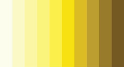 What Colors Make Yellow and How Do You Mix Different Shades of Yellow? - Color Meanings What Colors Make Yellow, Monochromatic Artwork, Shades Of Yellow Color, Yellow Color Combinations, Yellow Color Palette, Yellow Palette, On The Spectrum, Color Palette Challenge, Color Palette Yellow