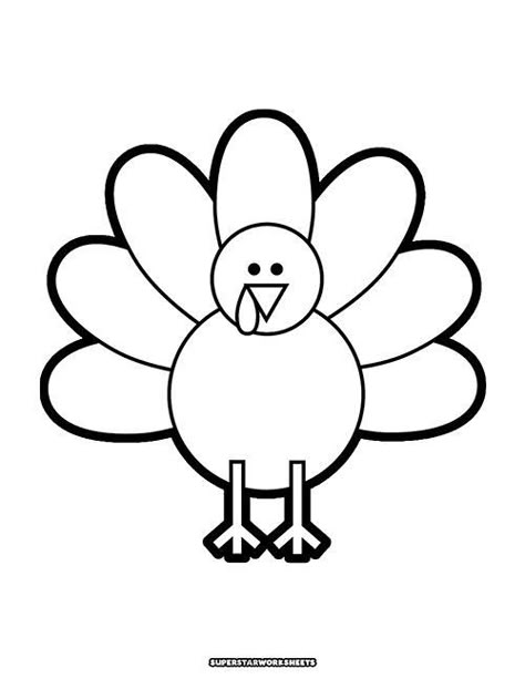 Free turkey coloring pages for kids! You'll find a huge variety of printable turkey coloring pages for kids and adults. From cute, silly, modern, and realistic, our turkey coloring pages are free PDF downlads you can print again and again! Free from SuperStarWorksheets.com Pumpkin Pie Coloring Pages, Thanksgiving Coloring Pages Preschool, November Coloring Pages Preschool, Small Turkey Template Printable Free, Turkey Printable Template, Thanksgiving Turkey Craft Preschool, Turkey Art For Preschool, Thanksgiving Turkey Coloring Pages, Prek Turkey Craft