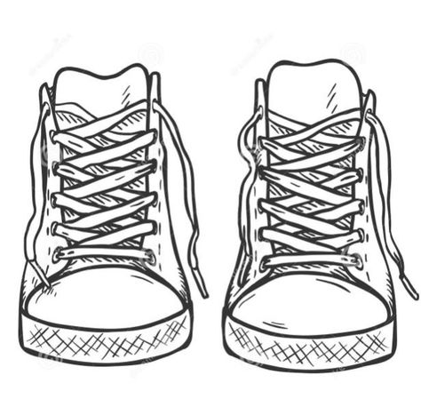 Shoes Drawing Reference Sneakers, Shoes Drawing Reference, Converse Drawing, Sneakers Sketch, Sneakers Drawing, Flat Drawings, Fashion Figure Drawing, Shoe Sketches, Shoes Drawing