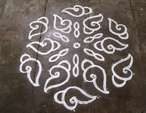 5 Beautiful 13 Dots Rangoli Designs with Images Pulli Kolam Design Dots, Pulli Kolam Design, Dots Rangoli Designs, Rangoli Designs For Competition, Dots Kolam, Pulli Kolam, Rangoli Designs Photos, Dots Rangoli, Kolam Design