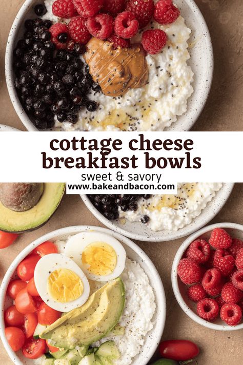 Cottage Cheese Breakfast Bowls Gf Breakfast Meal Prep, Savory Breakfast For Diabetics, Strawberry And Cottage Cheese, Healthy Breakfast Before Workout, Cottage Cheese On Bagel, Different Ways To Eat Cottage Cheese, Cottage Cheese And Blueberries, Cottage Cheese Combinations, Code Red Breakfast Recipes