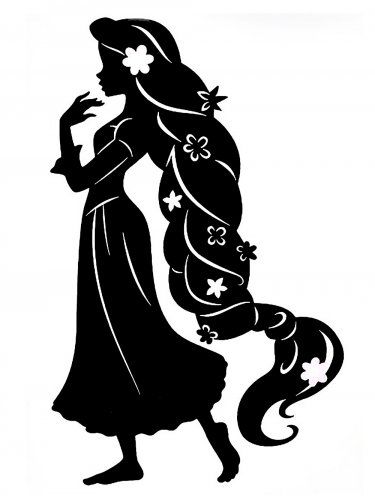 Tangled Rapunzel Drawing, Rapunzel Drawing, Disney Coloring Pages Printables, Fish Stencil, Stencils For Kids, Disney Silhouette, Bird Stencil, All Disney Princesses, Animal Stencil