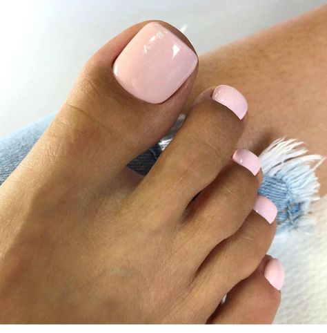 Ongles Rose Pastel, Nail Shapes Square, Unghie Sfumate, Gel Toe Nails, Toe Nail Color, Pretty Toe Nails, Summer Toe Nails, Nail Forms, Toe Nail Designs