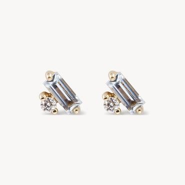 Baguette Diamond Earrings, Audry Rose, Baguette Studs, Audrey Rose, Diamond Stud Earring, Aquamarine Studs, Emerald Cut Rings, Rose Jewelry, Radiant Diamond