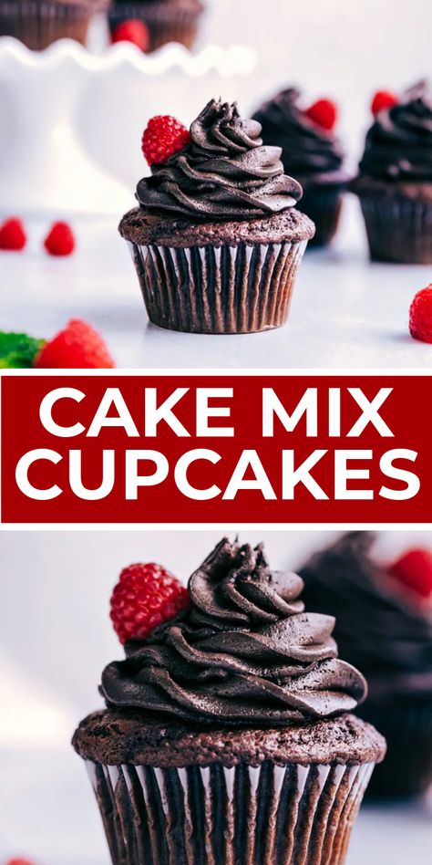 Best Cupcakes From A Box Cake Mixes Dessert Recipes, Chocolate Cupcakes From Box Instant Pudding, Cake Mix Chocolate Cupcakes, Cupcakes With Pudding Mix Chocolate, Boxed Chocolate Cupcakes, Box Chocolate Cupcakes, Betty Crocker Cupcake Recipes, Chocolate Cupcakes Using Box Cake, Chocolate Cake Mix Cupcakes Doctored