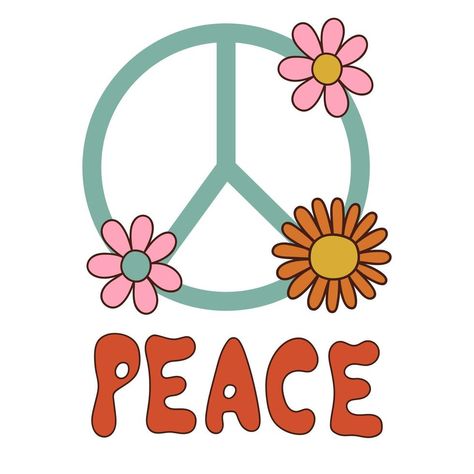 Peace Sign Graphic, Paz Hippie, Peace Sign, Premium Vector, Collage, Signs, Pins