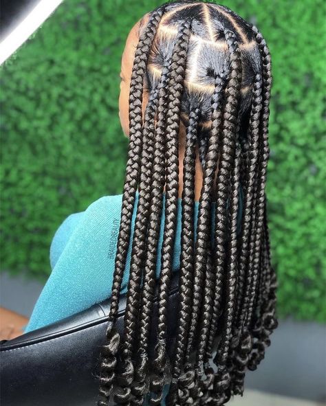 Fake Hair Braids, Black Hair Protective Styles, Protective Style Braids, Black Kids Braids Hairstyles, Short Box Braids Hairstyles, Big Box Braids, Big Box Braids Hairstyles, Goddess Braids Hairstyles, Quick Natural Hair Styles