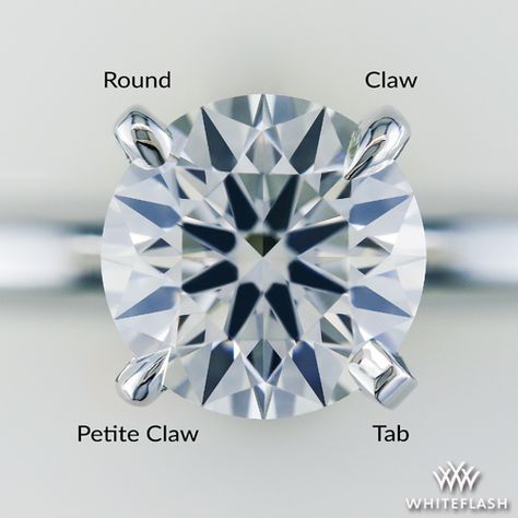 The Ultimate Guide to Prong Settings | Whiteflash Cushion Cut Rings, Solitaire Ring Designs, Best Ring, Princess Diamond Engagement Rings, Prong Engagement Rings, Jewelry Knowledge, Pave Diamond Engagement Rings, Jewelry Design Drawing, Round Diamond Setting