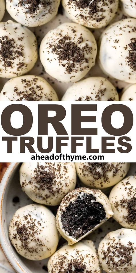 Sweets To Bring To A Party, Oreo Cheesecake Truffles, Reception Treats, Oreo Cheesecake Balls, Truffles Oreo, Brownie Balls, Cream Cheese Oreo, Cheesecake Balls, Oreo Truffles Recipe