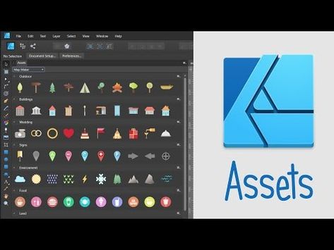 (40) Studio Assets Panel in Affinity Designer Tutorial - YouTube Affinity Designer Tutorial, Affinity Designer, Graphic Designing, Photo Editing Software, Editing Software, Free Stuff, Flat Design, The View, Marketing Digital