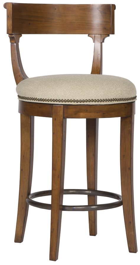 Vanguard Dining Room Miles Counter Stool V325-CS - Vanguard Furniture - Conover, NC Wooden Chair Plans, Wooden Dining Table Designs, Kitchen Bar Design, Dining Chair Upholstery, Bar Stools Kitchen Island, Lake House Kitchen, Kitchen Counter Stools, Wooden Bar Stools, Vanguard Furniture