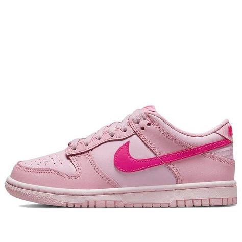 Ebay Authenticated 5y/6.5w Pink Nike Dunks, Nike Dunk Low Triple Pink, Low Dunks, Nike A, Shoes For School, Back To School Shoes, Nike Branding, Profile Silhouette, Pretty Shoes Sneakers