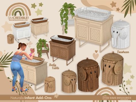 The Sims 4 Cc Resource Infant, Sims 4 Infant Nursery Cc, Sims 4 Cc Nursery Furniture, Sims 4 Cc Infant Furniture, Sims Nursery, Diaper Trash Can, Sims 4 Nursery Cc, Ts4cc Furniture, Sims 4 Infants