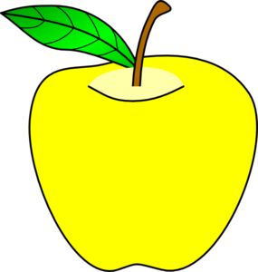 Yellow Apple Clip Art Fruits Doodle, Curriculum Director, Apple Clip Art, Apple Clipart, Apple Template, Fruit Doodle, Apple Images, Preschool Designs, Body Parts Preschool