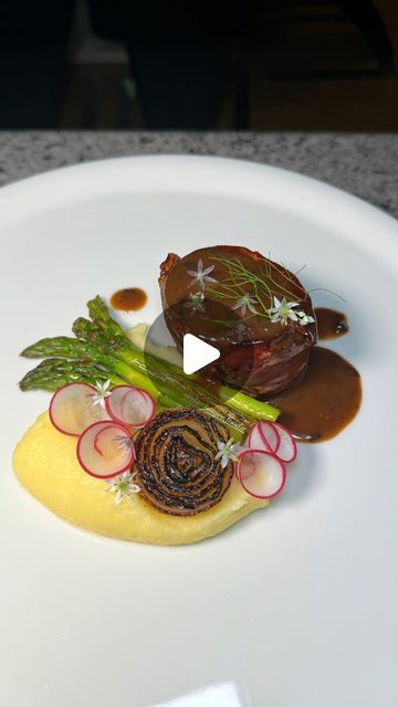 Beef Steak Plating, Wagyu Steak Dinner, Steak Plating, Wagyu Beef Steak, Confit Garlic, Wagyu Steak, Steak Plates, Tomato Season, Potato Puree