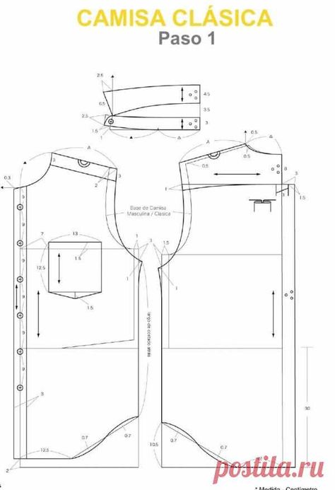 Basic Shirts Pattern, Mens Jacket Pattern, Mens Shirt Pattern, Model Rok, Mens Sewing Patterns, Kemeja Lelaki, Clothing Pattern Design, T Shirt Sewing Pattern, Sewing Measurements