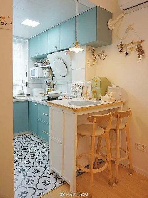 Tiny Kitchen Design, تصميم الطاولة, Desain Pantry, Kitchen Aesthetic, Aesthetic Kitchen, Small Kitchen Decor, Inspiration Kitchen, Studio Apartment Ideas, Kitchen Design Decor