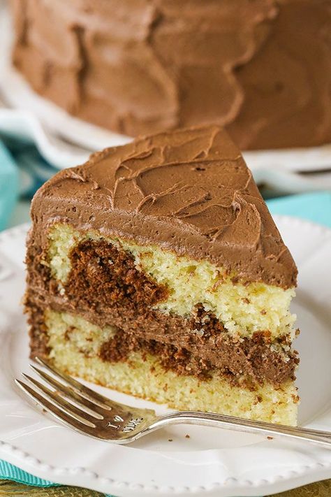 Marble Cake | Life, Love and Sugar | Bloglovin’ Easy Marble Cake Recipe, Best Homemade Cheesecake Recipe, Homemade Chocolate Buttercream Frosting, Vanilla And Chocolate Cake, Marble Cake Recipe, Homemade Cheesecake Recipes, Life Love And Sugar, Lemon Blueberry Cheesecake, Chocolate And Vanilla Cake