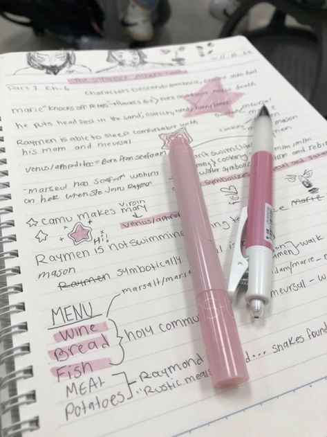 #kawaii #pink #wonyoungism #coquette #motivationquotes #girlygirl Pink Academia, Studera Motivation, Organizator Grafic, Pink Pens, Study Stationery, School Organization Notes, Pretty Notes, Academic Motivation, Pretty Princess