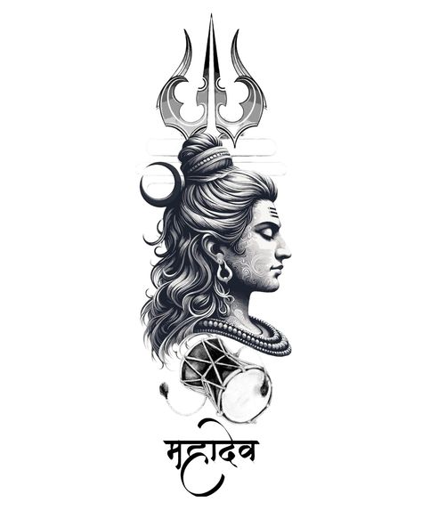 Hindu Warrior Tattoo, Shiv Drawing Lord Shiva, Shiva Back Tattoo, Siva Tattoo Designs, Shiva Art Tattoo, Shiv Tattoo Design, Lord Shiva Tattoo Design, Shiva Tattoo Ideas, Lord Shiva Tattoo