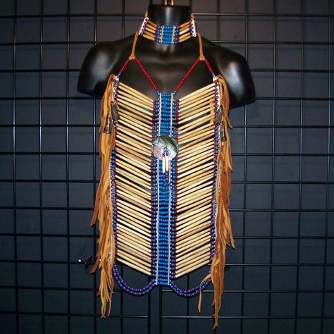 LR-BPS-BPS534-02 Pixie Outfit, Leather Jackets Online, Native American Clothing, Lost River, Native American Necklace, Warriors Shirt, Native American Beading, Choker Set, Native American Fashion