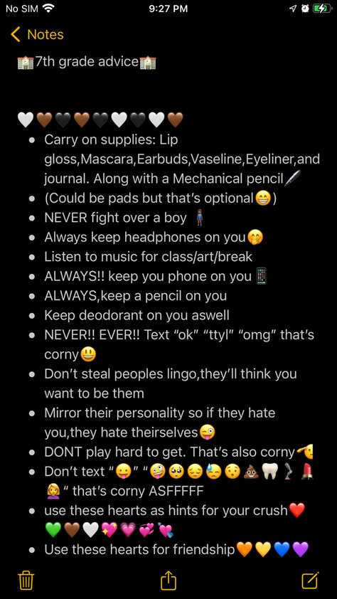 Advice For 7th Grade, 6th Grade Advice, 6th Grade Tips Girls Student, Advice For Middle Schoolers, 7th Grade Advice, Middle School Survival, School Survival, Middle School, Road Trip