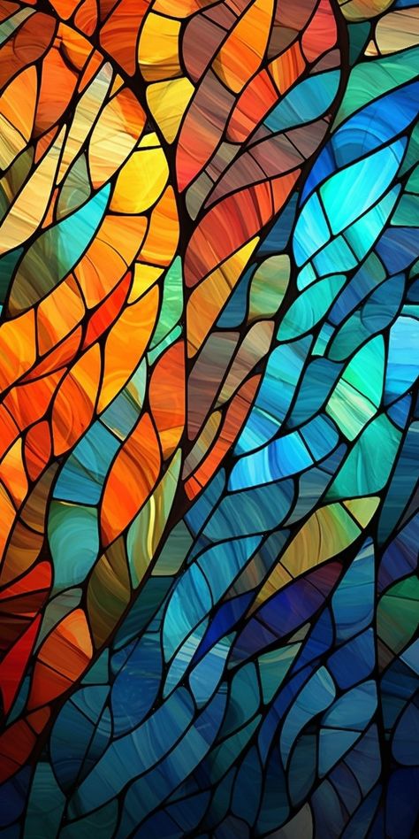 MidJourney Image Stained Glass Phone Wallpaper, Stain Glass Drawing, Glass Art Wallpaper, Stained Glass Wallpaper Iphone, Abstract Stained Glass Designs, Stained Glass Texture, Stained Glass Wallpaper, Multi Color Background, Mosaic Drawing