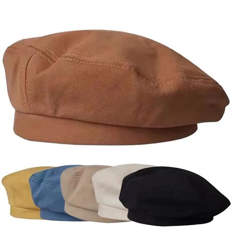 Faster shipping. Better service Beret Girl, Topi Baret, Classic British Style, Beret Hats, Painter Hat, Military Cap, Berets Cap, Travel Wear, Beret Hat