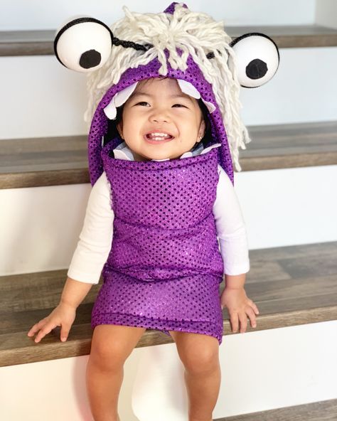 Hand made Boo costume Boo Costume Diy, Boo From Monsters Inc Costume, Boo Costume Monsters Inc, Monsters Inc Boo Costume, Monsters Inc Costume Diy, Boo Monsters Inc Costume, Monsters Inc Costume, Boo From Monsters Inc, Boo Monsters Inc