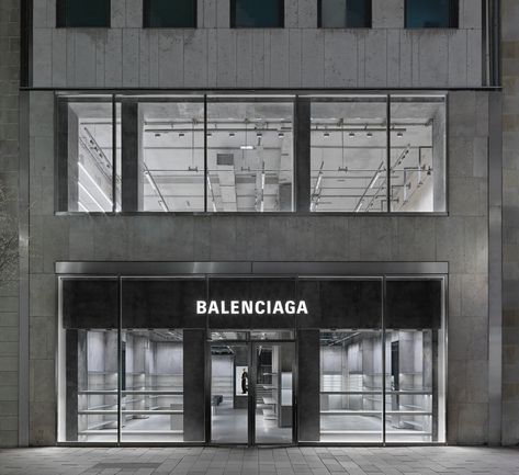 Off White Store, Aesop Store, Balenciaga Store, Bauhaus Architecture, Aluminum Shelves, Gucci Store, Landmark Buildings, Exposed Brick Walls, Store Opening