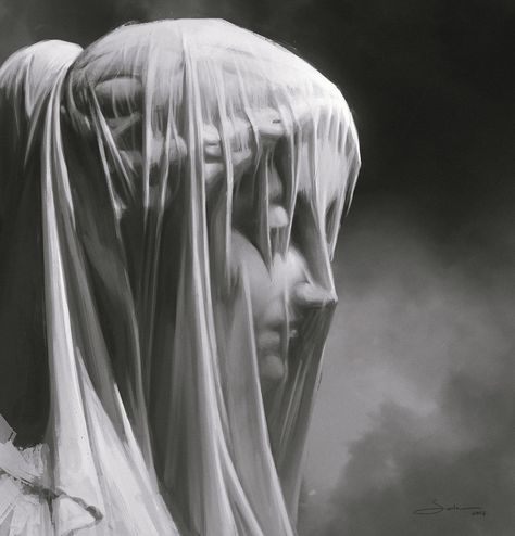 ArtStation - practice , N kayurova Black And White Portraiture, Veil Reference, Antonio Corradini, Women Sculpture, White Aesthetics, Veiled Woman, Greek Statues, Greek Sculpture, Sculpting Clay