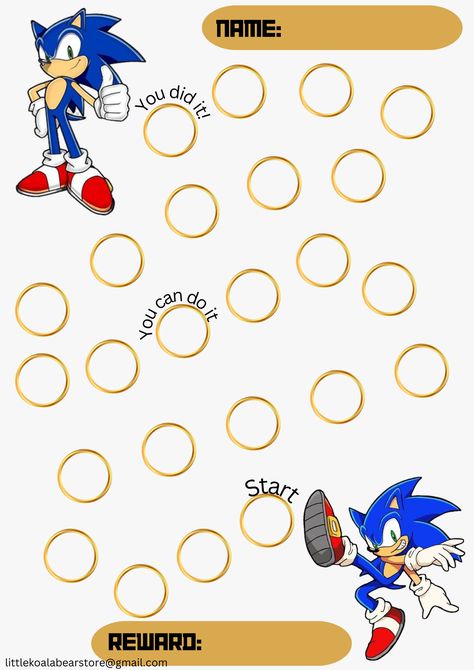 Sonic the hedgehog reward chart is waiting to be on your little boys wall to collect the stars. Sonic Learning Activities, Classroom Behavior Chart, Life Skills Kids, Potty Chart, Phonics Practice, Sticker Chart, Kids Schedule, Kindergarten Fun, Preschool Arts And Crafts