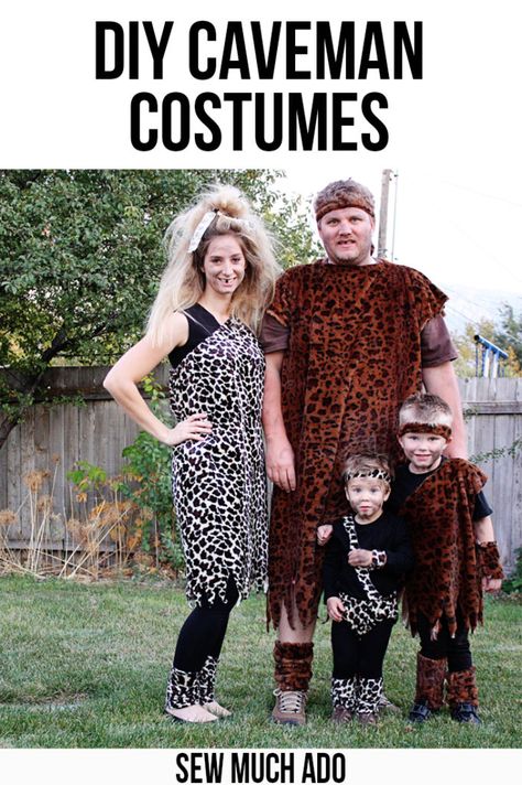 Diy Caveman Costume, Caveman Outfit, Caveman Costume, Cavewoman Costume, Make A Blanket, Costume Vert, Homemade Halloween Costumes, Diy Kostüm, Costume Tutorial