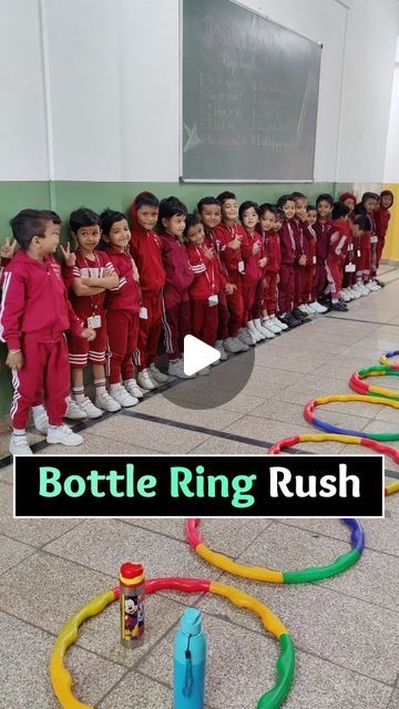 Raj Vedanta School on Instagram: "Junior kindergarten students played a fun indoor sport with water bottles and rings.  #playbasedlearning #kindergartenactivity #kindergartenstudents #bhopalbestschool #rajvedanta" Activity For Junior Kg, Physical Education Activities For Kids, Physical Education For Kindergarten, Indoor Activities For Kindergarten, Indoor Activity For Kids, Sports Activities For Kindergarten, Kindergarten Physical Education Games, Sports For Kindergarten, Physical Activities For Kindergarten