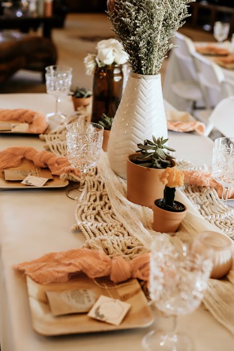 Boho bridal shower vibes for this desert bride to be Western Theme Bridal Shower Decorations, Desert Themed Bridal Shower Ideas, Earth Tones Bridal Shower Decor, Terracotta Bridal Shower Decor, Modern Boho Bridal Shower Ideas, Desert Bridal Shower Ideas, Terracotta Bridal Shower Ideas, Earthy Bridal Shower Ideas, Boho Bridal Shower Ideas Bohemian