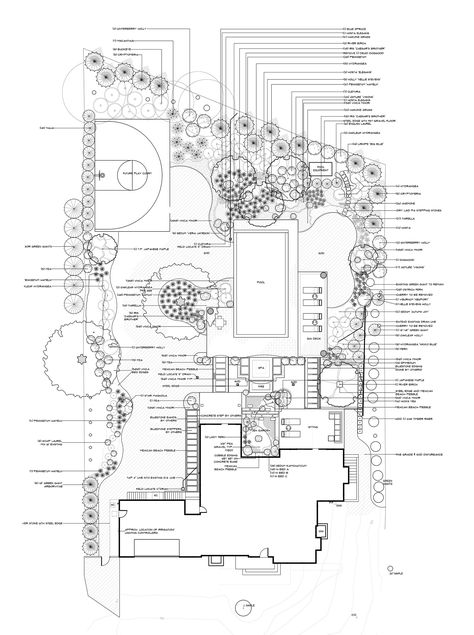 Organic Landscape Design Layout, Landscape Architecture Plan Sketch, Hand Drawn Landscape Plan, Landscape Details Architecture, Garden Design Plans Landscape, Landscape Plan Architecture, Villa Landscape Design, Oasis Landscape, Landscape Design Plan