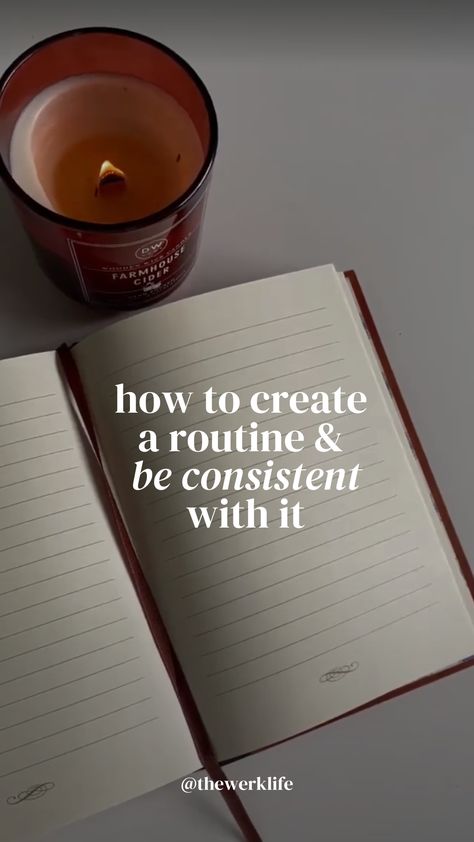 How to Create a Routine You'll Stick to How To Create A Daily Routine, Build A Routine, How To Make A Routine, Creating Routines, Productivity Journal, Create A Routine, How To Be Productive, New Routine, Finding Motivation