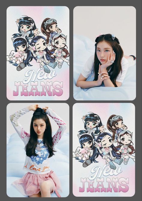 SuperShy concept Kpop Cards, Templat Kotak, Photo Cards Diy, Strawberry Shortcake Characters, K Crafts, Kpop Diy, Anime Paper, Lomo Card, Photo Card Template