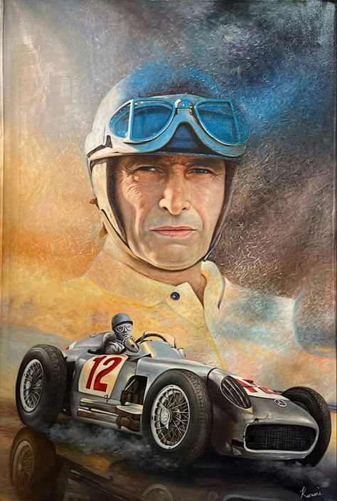 “You need great passion, because everything you do with great pleasure, you do well.” – Juan Manuel Fangio I’ve always considered art to be my daily drive and passion, without it there is close to no meaning in life. Cultivating my skills and trying my best to produce another piece better than my last give such great pleasure as quoted by Juan Manuel Fangio, another Formula One Legend and featured in my current work. Putting my mind and soul into my passion will definitely result in my best artw Auto Racing Art, Indy Roadster, Grand Prix Art, Meaning In Life, Vintage Racing Poster, Motorsport Art, F1 Art, Grand Prix Racing, Trying My Best